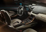 Розкішний кокпіт Lamborghini Sián Roadster з використанням алькантари, карбону та алюмінієвих деталей.