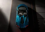 Вигляд зверху на Lamborghini Sián Roadster, що демонструє відсутність даху та аеродинамічну геометрію кузова.