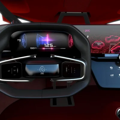 Кермо та приладова панель Renault Trezor Concept