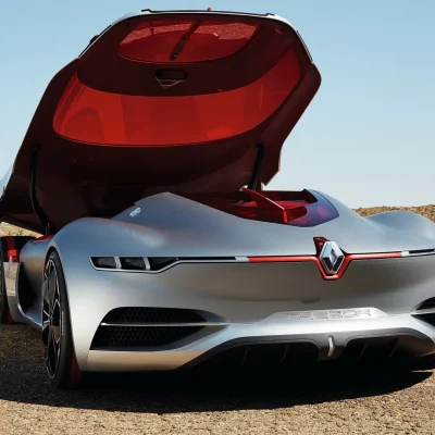 Задня частина з піднятою кришуою Renault Trezor Concept